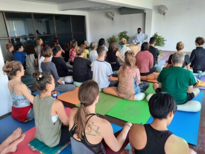 Class of Students at Himalayan Yoga Retreat